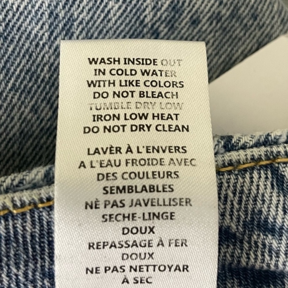 GOOD AMERICAN NWT GOOD 90’s DUSTER CROP STRAIGHT LEG JEANS INDIGO 101 2/26 - Picture 11 of 11